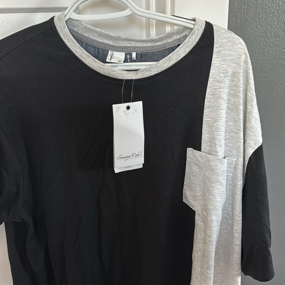 Sovereign Code. Men’s, black & gray patterned t shirt w/ pocket. NWT. - Picture 2 of 2